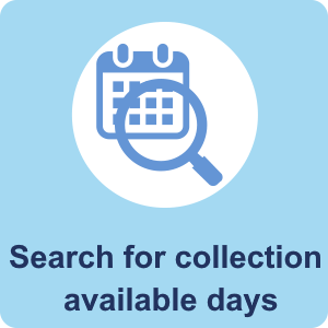 Search for available collection dates